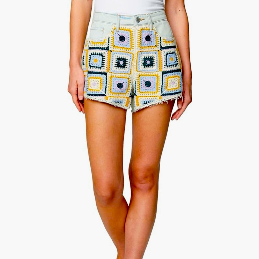NWT BLANKNYC - The Barrow Vintage High-Rise Short - 27 grannycore boho cutoff hi